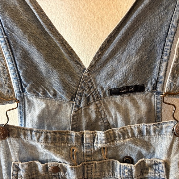 R13 Shortalls Overall Denim Shorts Distressed Size S - Picture 7 of 16